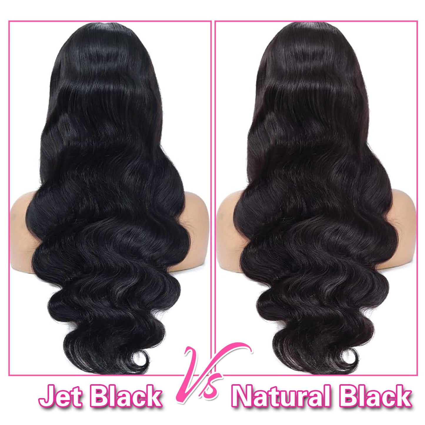 Mihugass Body Wave 13x6 Lace Front Wigs Human Hair For Women 250% Density Jet Black Lace Frontal Wigs 280g HD Transparent Gluele