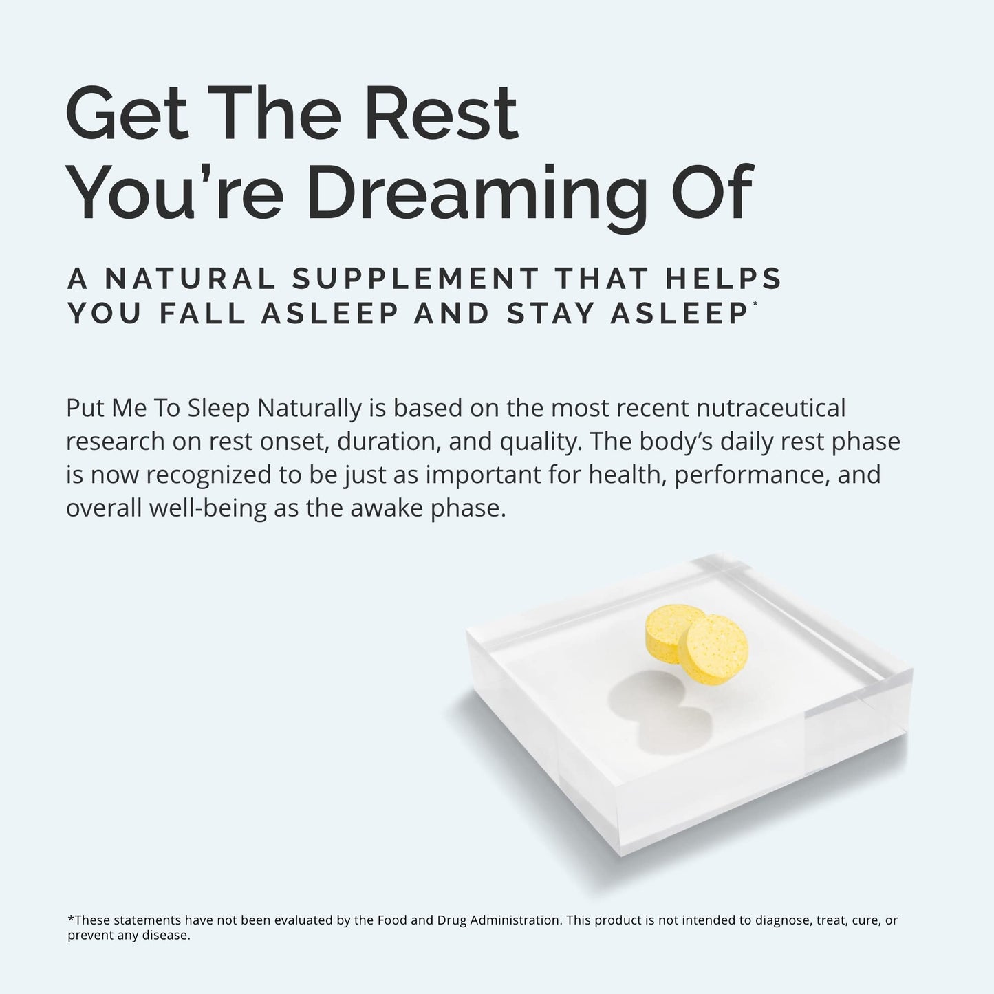 BRAINMD Put Me to Sleep Naturally - 90 Chewable Tablets - with Melatonin, L-Theanine, Magnesium, GABA, Vitamin B6 & 5-HTP - Gluten Free - 45 Servings