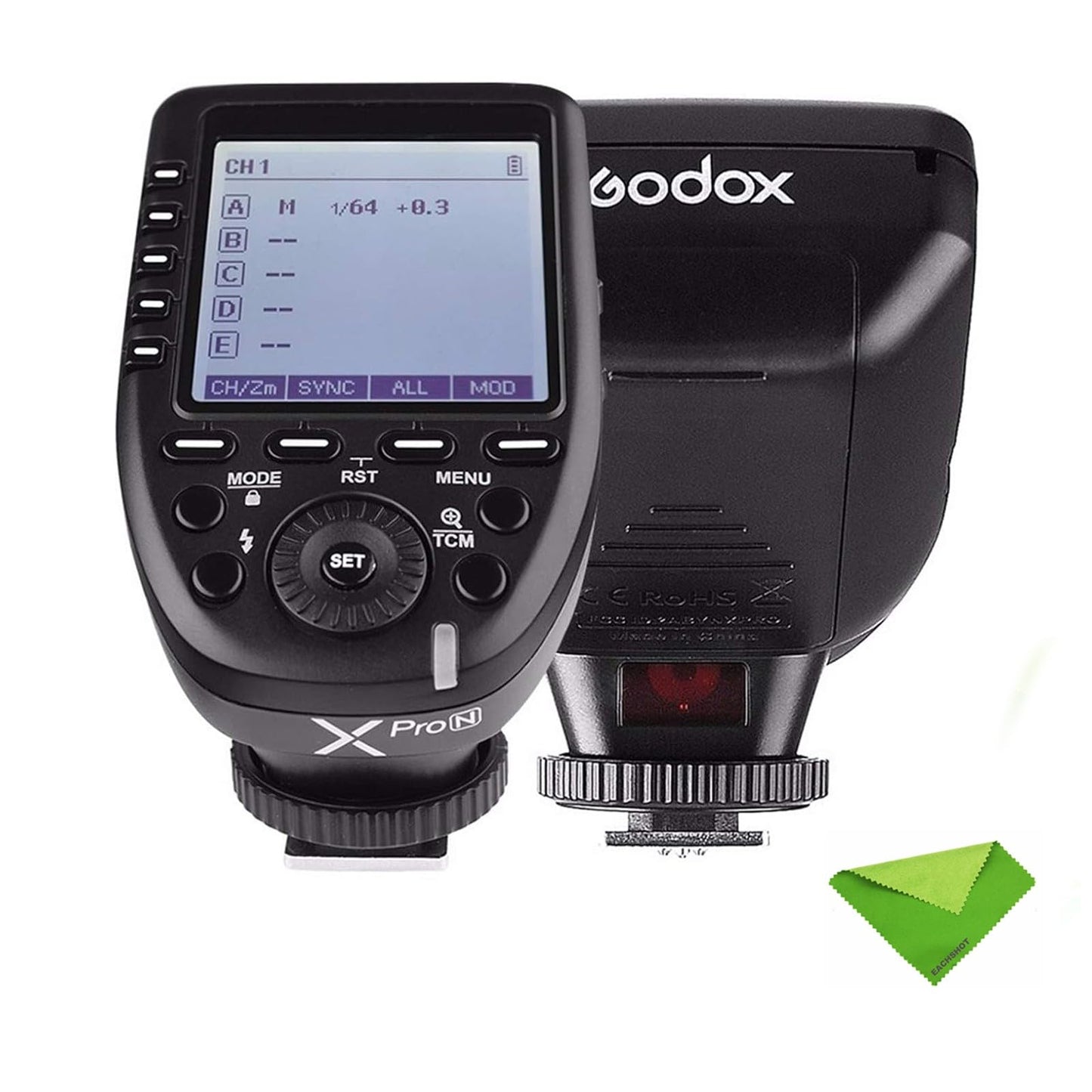 Godox Xpro-N I-Ttl 2.4G 1/8000S Wireless Flash Trigger Transmitter 16 Groups And 32 Channels For Nikon Hotshoe Camera Flash Tt35