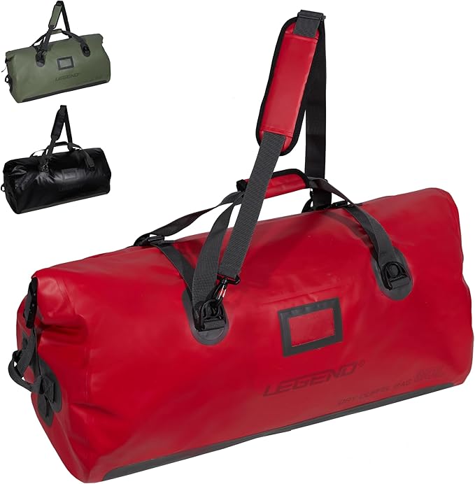 LEGEND Waterproof Duffel Bag - Heavy Duty Duffle Bag for Outdoor, Camping, Boating & Travel, Premium PVC Dry Duffel Bag, M...