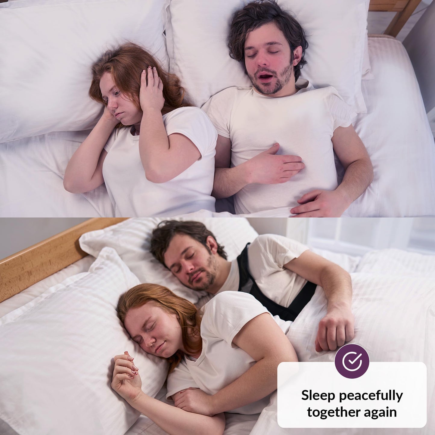Anti Snoring Device | Positional Sleep Apnea Device | Side Sleep Trainer to Stop Snore | Includes Ball to Prevent Back Sleeping | Positional Therapy for Snoring Relief | Adjustable, Lightweight Vest