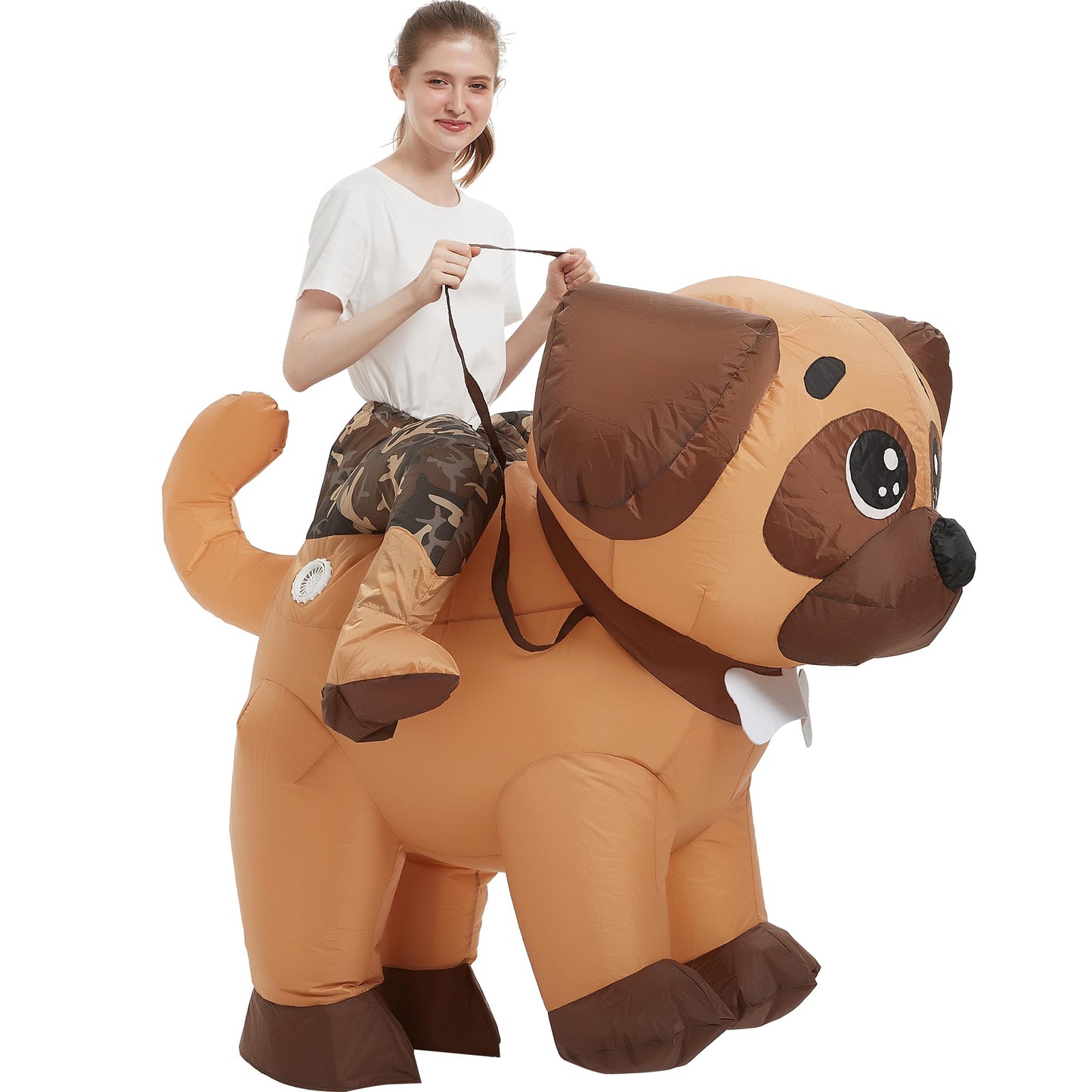 RQUXMT Blow Up Party Costumes,Inflatable Costume Adult,Dog Inflatable Costume,Halloween Costumes for Men Women (72INCH)