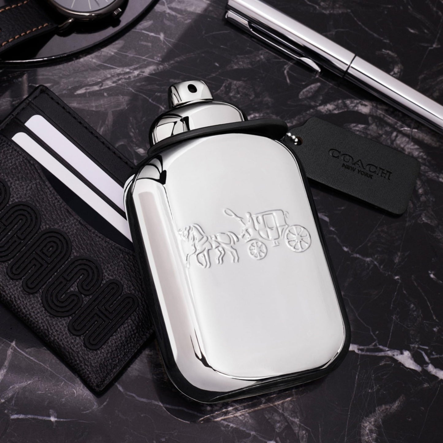 Coach Platinum Eau de Parfum - Long Lasting Fragrance with notes of Pineapple, Clary Sage & Vanilla Leather - Woody & Spicy - 3.