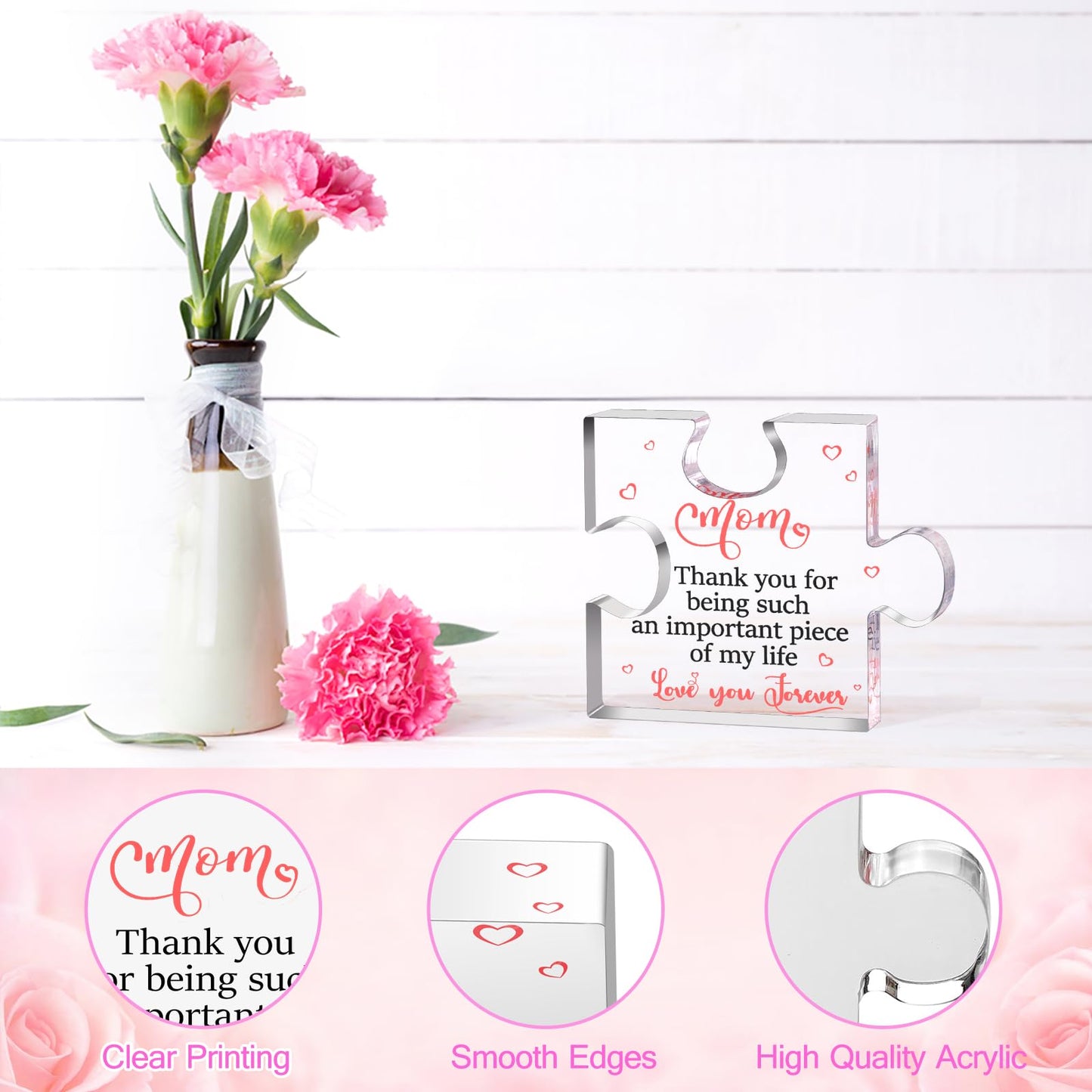 Happy Birthday Mothers Day Gifts for Mom from Daughter Son Kids, Unique Presents for Mother, Best Mom Ever Gifts for Birthday
