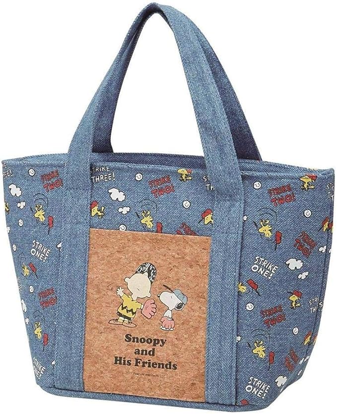 Skater KBCO3 Snoopy Peanuts Insulated Bag with Cork Pocket