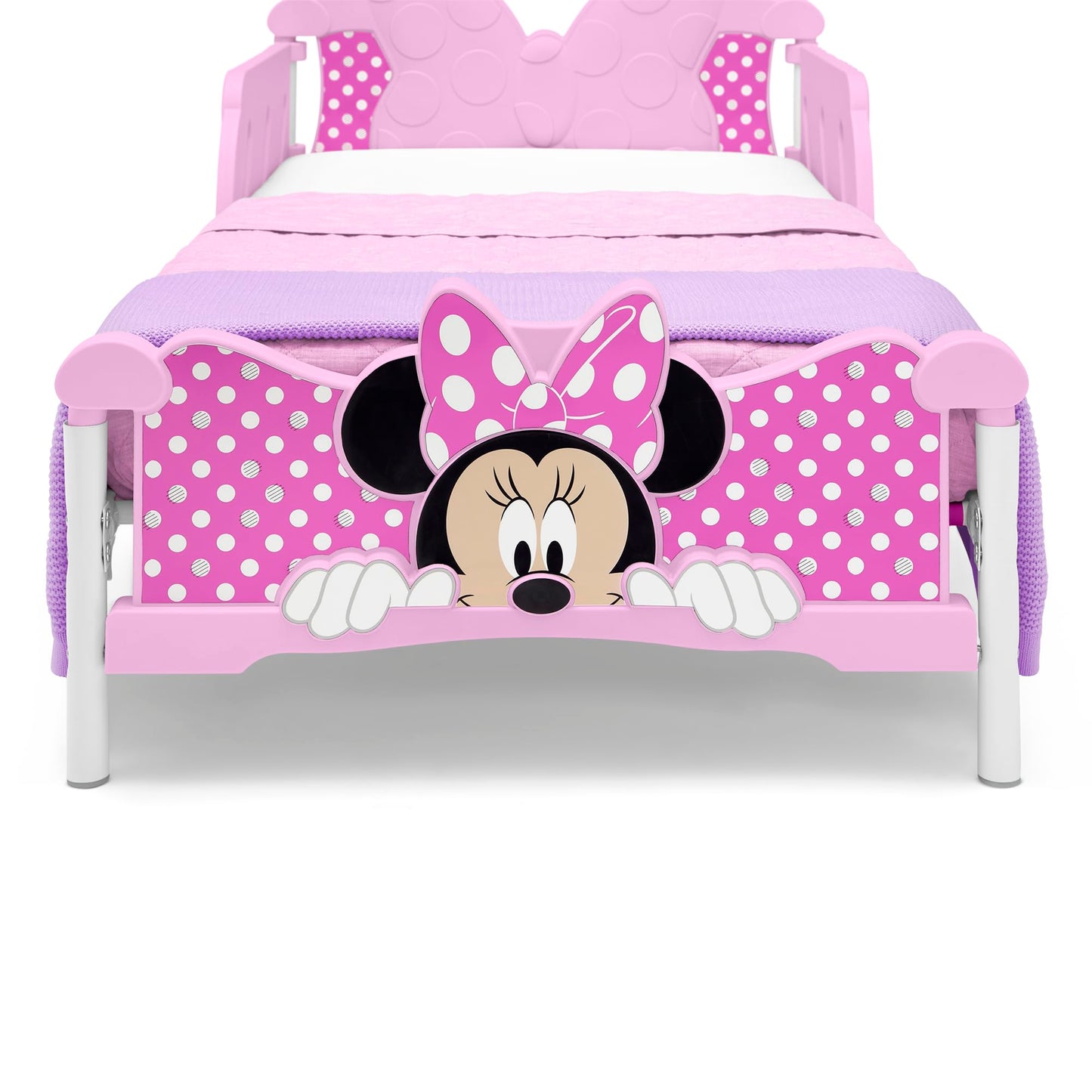 Delta Children Minnie Mouse 3D Toddler Bed, Pink