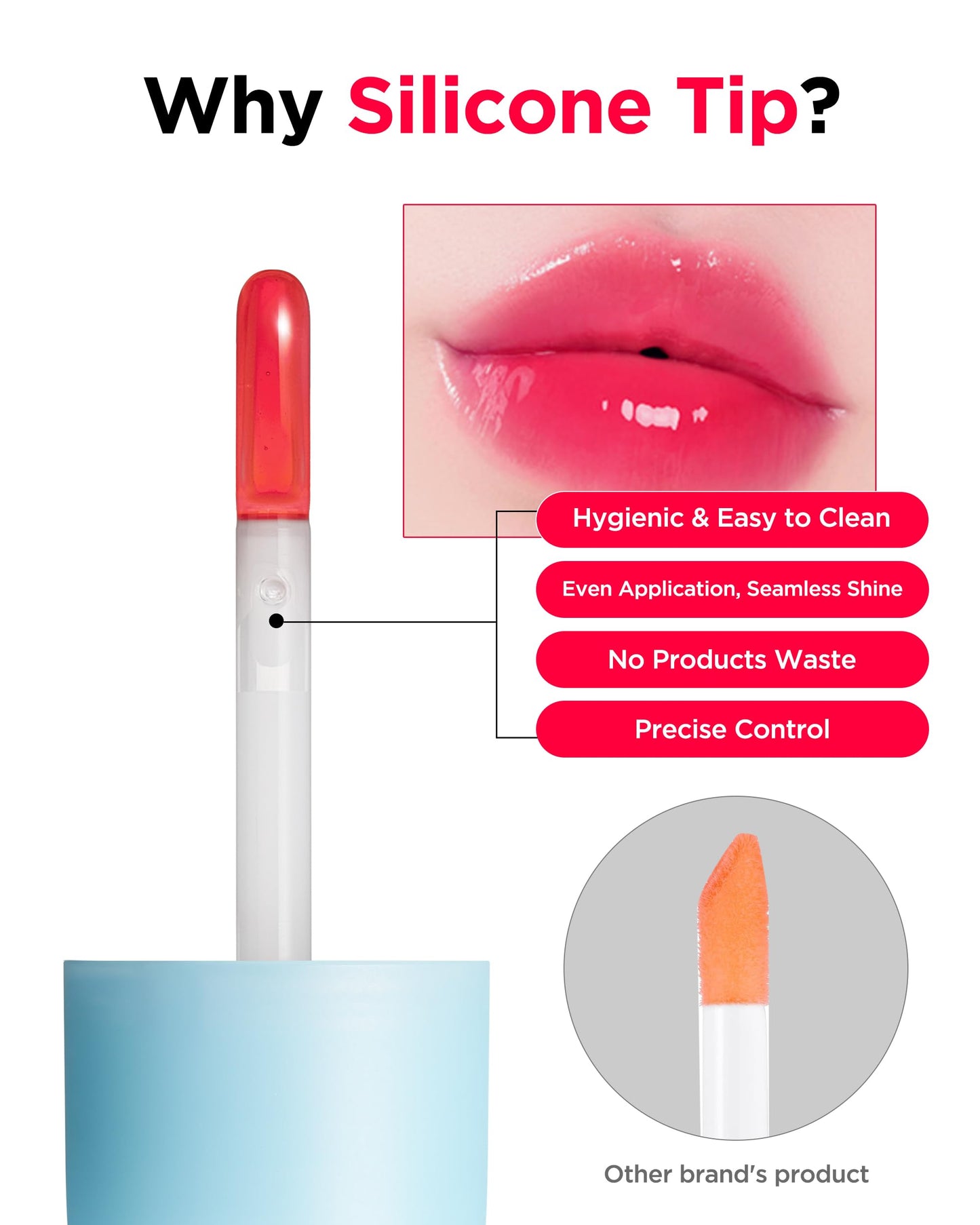 TOCOBO Juicy Berry Plumping Lip Oil 03 Black Cherry - Korean Vegan Hydrating Lip Oil with Plant Oils for High Shine Gloss - Non