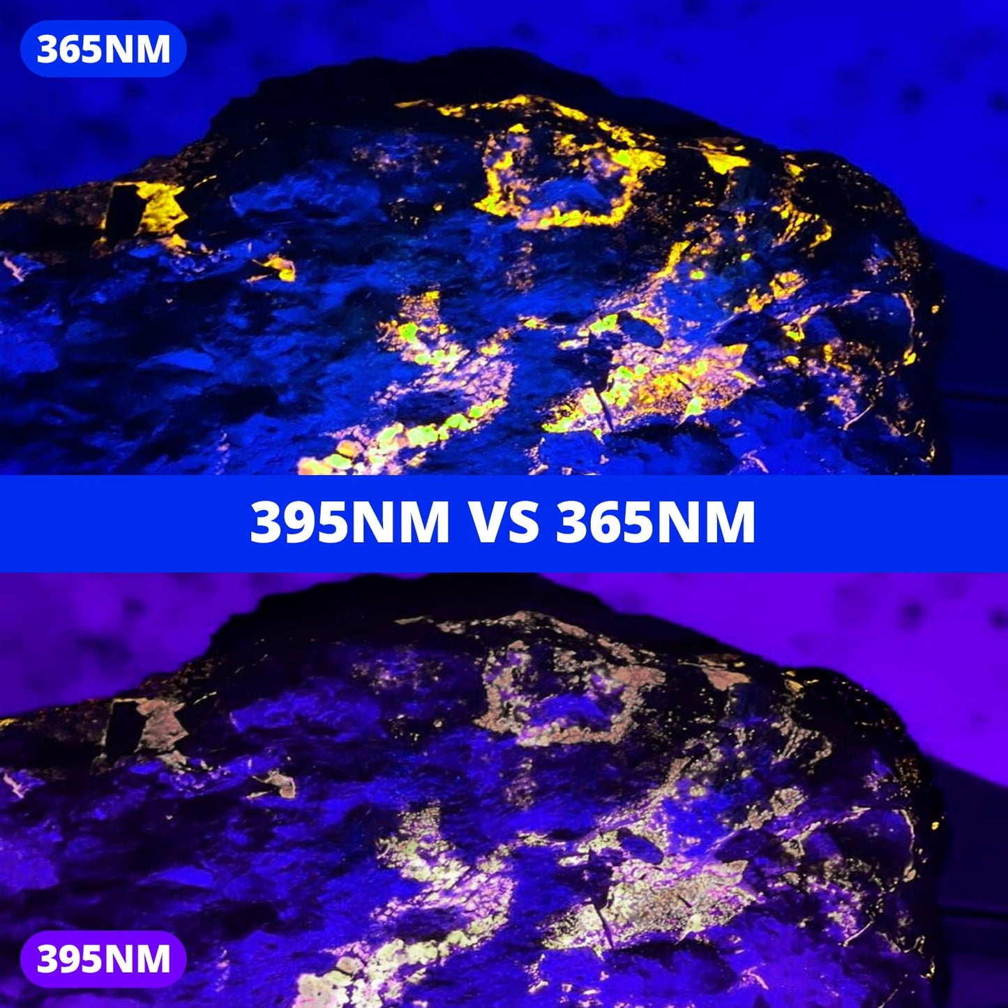 Sayitwill 365NM Black Light Bar 15W 1FT, UV Blacklight Strip for Dispaly, Linkable LED Black Lights with ON/Off Switch, for Uranium Glass Minerals/Rock Curio Cabinetry Glow Party Halloween, 2 Pack