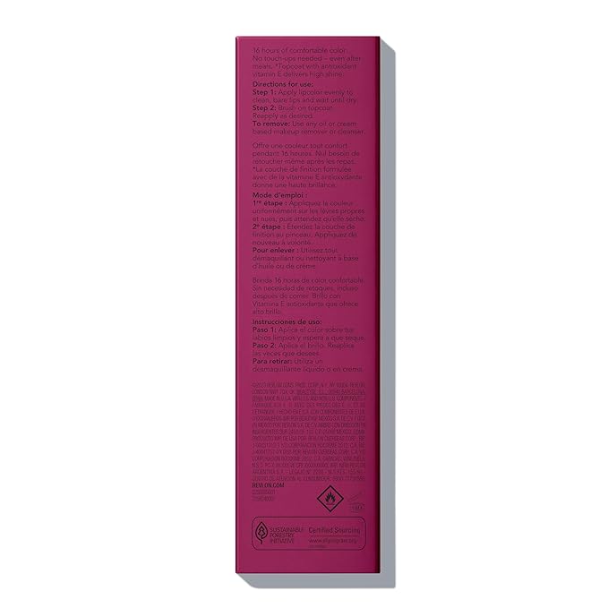 Revlon Liquid Lipstick with Clear Lip Gloss, ColorStay Overtime Lipcolor, Stocking Stuffer for Women, 260 Perennial Plum, 0.07 fl oz