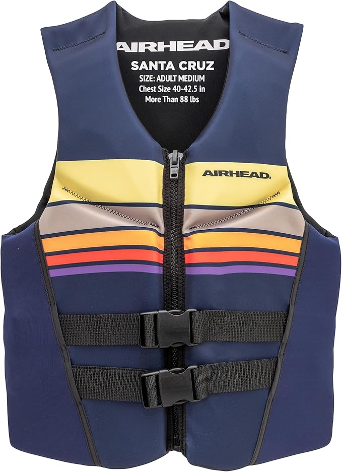 Airhead Santa Cruz Life Vest Multiple Sizes - Swim Vests for Adults, Children & Youth - Kwik Dry Neolite Fabric - USCG App...