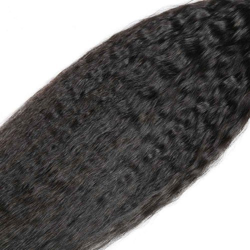 Yaki Straight Human Hair Bundles Natural Black Color Unprocessed Brazilian Virgin Hair 20 20 20 Inch Kinky Straight Bundles Human Hair