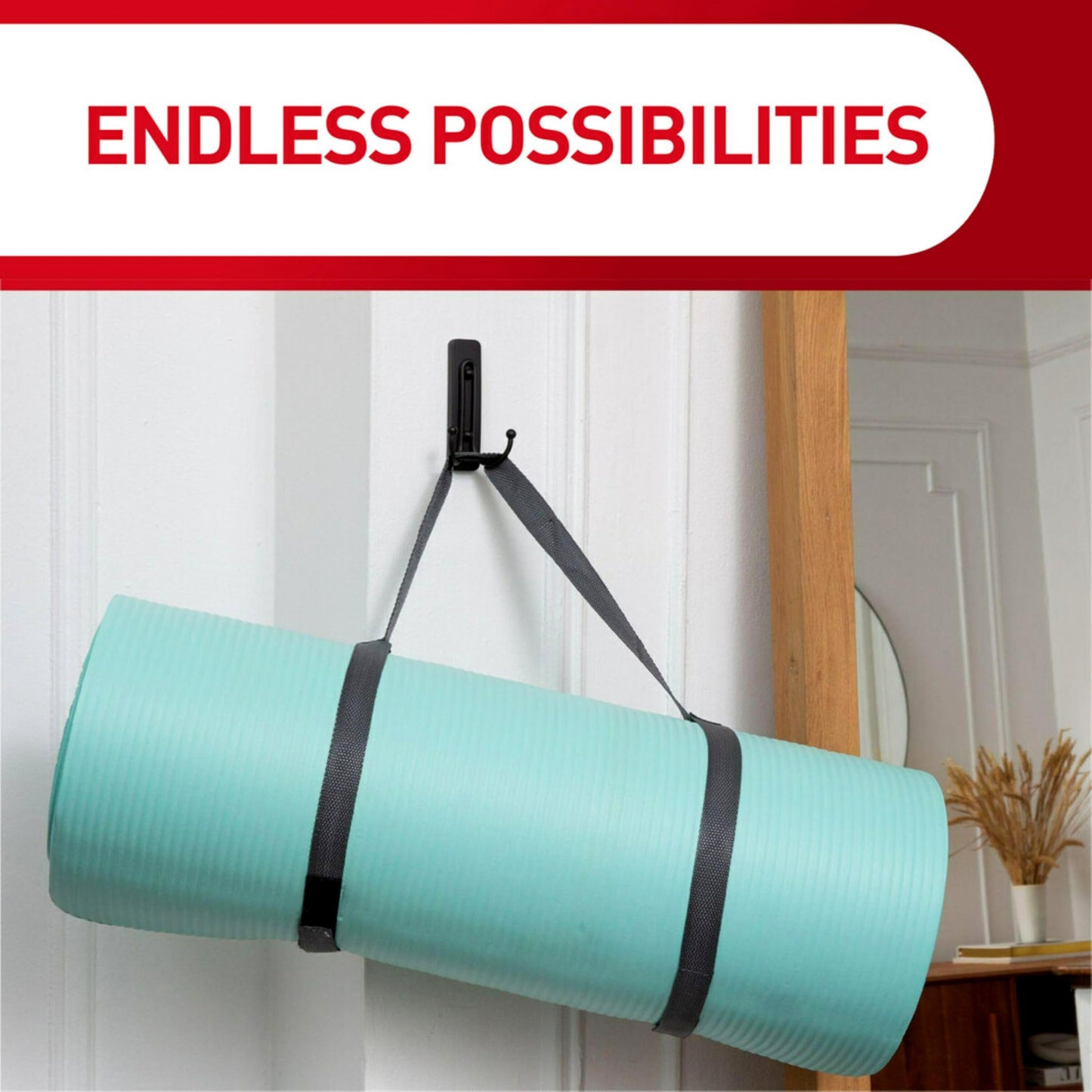 Command Indoor Large Replacement Strips, Holds up to 5 lb, 40 Adhesive Strips – Damage-Free Wall Hanging Refill, Re-Hang Large Hooks for Home Décor and Wall Décor