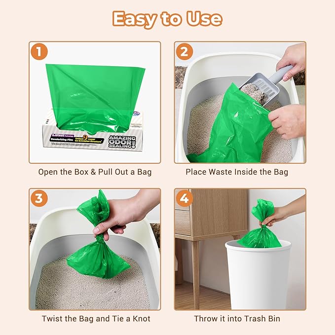 Odor-Sealing Dog Poop Bags 90 Count, Extra Strong Odor Control, Mutil-Layer Unscented Pet Waste Bags with Leak-Proof Design, Ideal for Dog Walks & Backyard Cleanup (Size:L, Color:Green)
