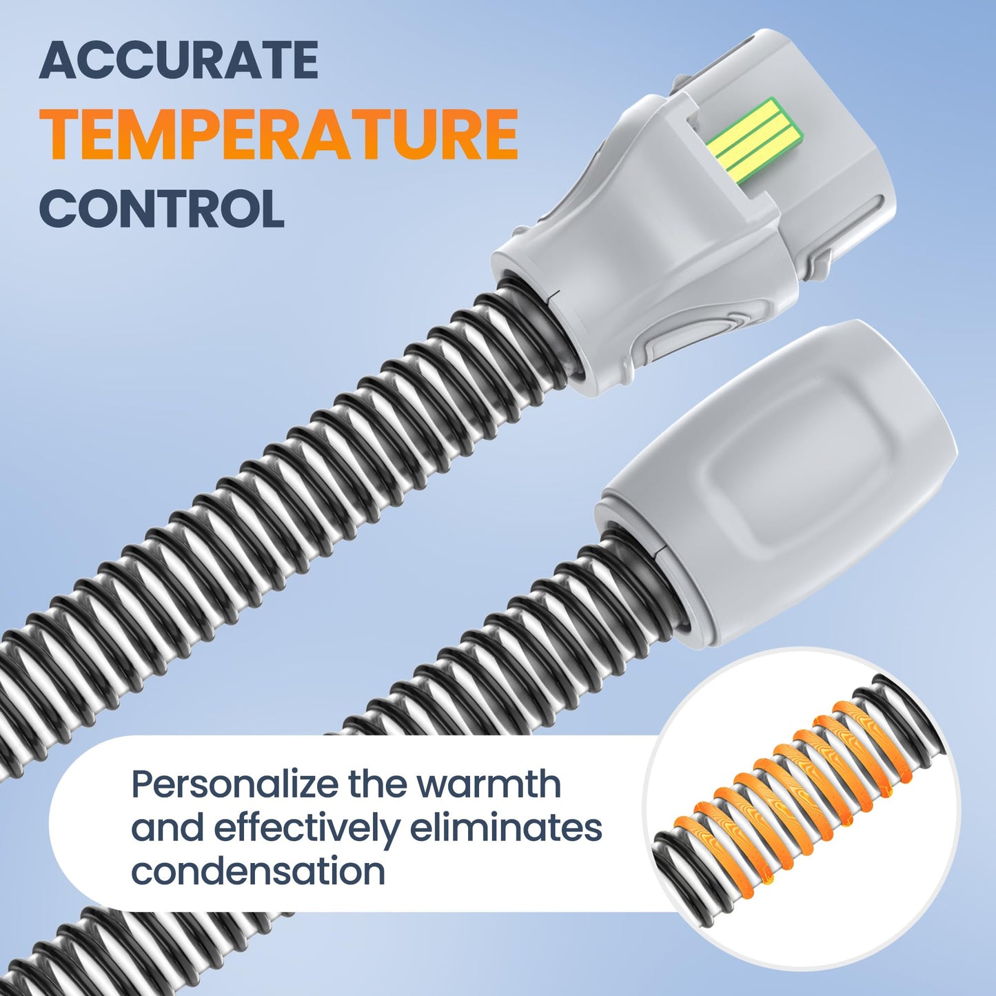 Climate Series 10 Tubing - IDEAR CPAP Hose Compatible with Airsense 10, Comes with Full-Length Zipper Fleece CPAP Hose Cover - Not for S11