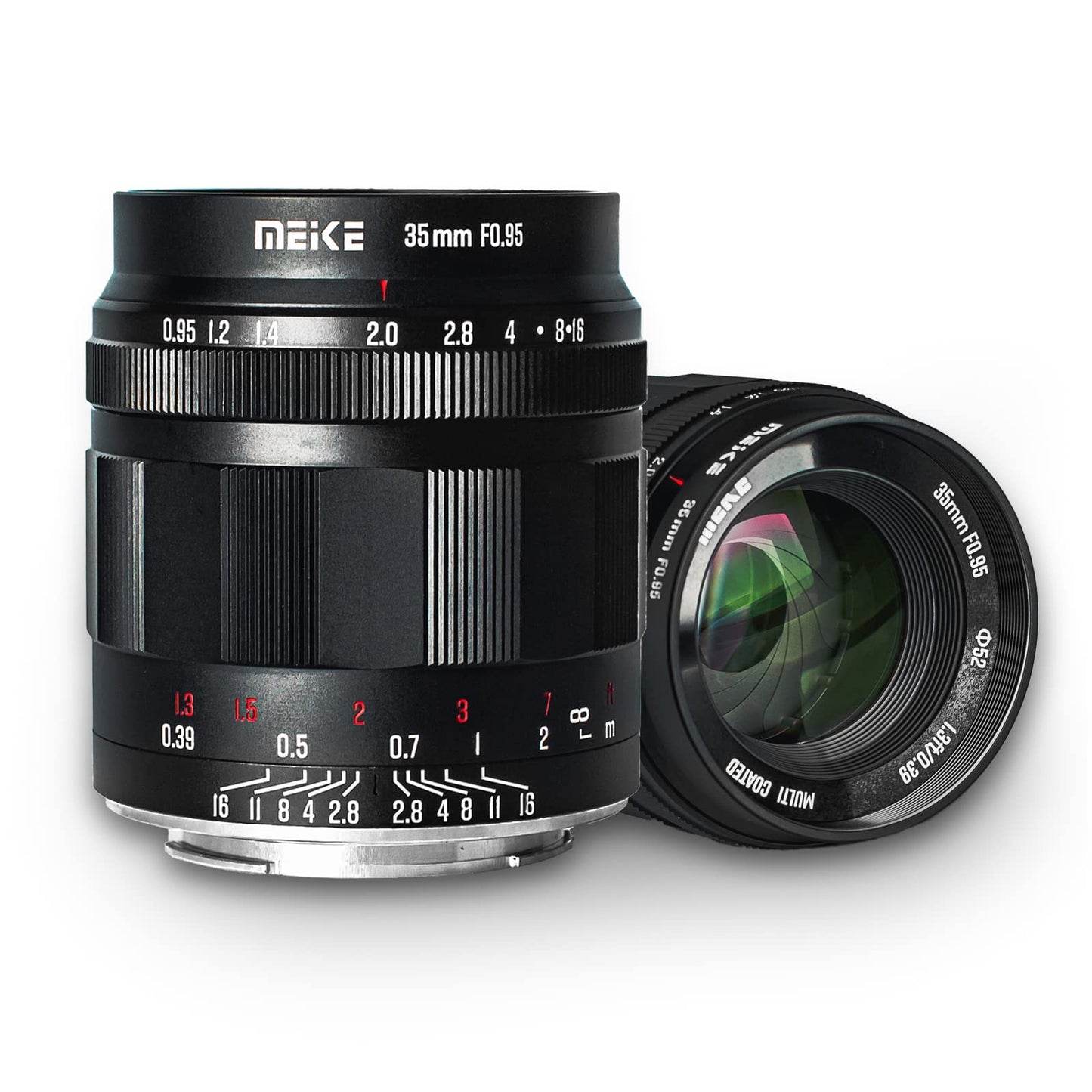 Meike 35mm f0.95 Large Aperture Manual Focus Prime Fixed Lens APS-C Compatible with Panasonic Lumix Olypums M43 Mount Mirrorless Cameras GH4 GH5 GH6