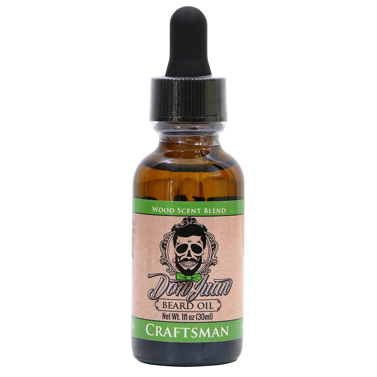 Don Juan Craftsman Beard Oil And Conditioner - 100% Organic - Unique Blend Of Natural Oils Jojoba, Argan, Vitamin E, And More -