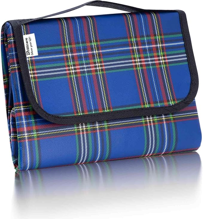 Beach Picnic Blanket, Sandproof Waterproof Camping Blankets Large, Outdoor Sandfree Foldable Mat 55x40in, Oversized Packab...