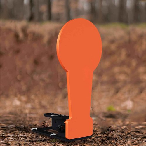 Atflbox 2Pcs 3/8" AR500 12.8'' Classic Popper Steel Shooting Target, 6'' Plate Auto Reset Target for Shooting Range, Suitable for Pistol, Rifle, Handgun, Shotgun, Rimfire