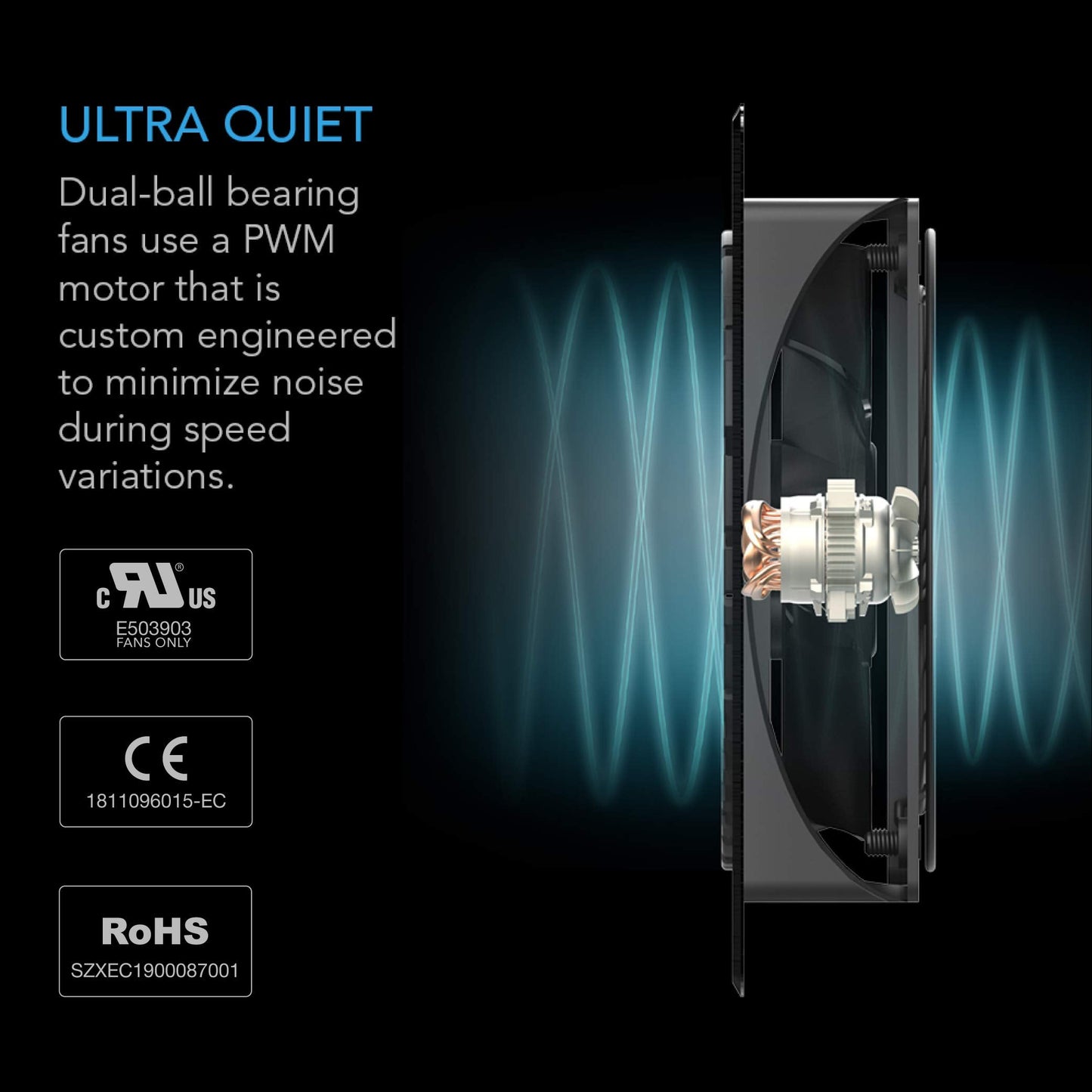 Ac Infinity Airplate S3, Quiet Cooling Fan System 6 With Speed Control, For Home Theater Av Cabinets