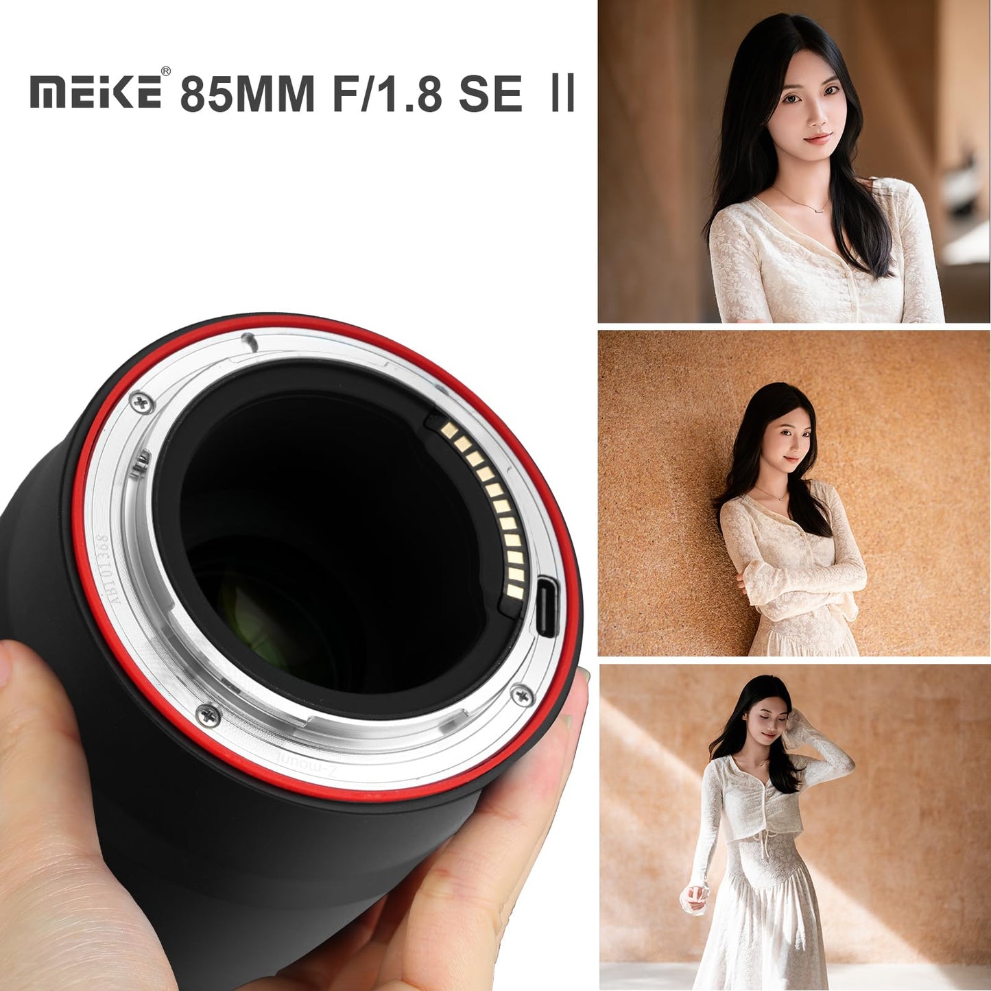Meike 85mm f1.8 SE II Full Frame STM High Resolution 8K Auto Focus Medium-telephoto Lens Fixed Prime Portrait Lenses for Nikon Z Mount Mirrorless Cameras Z5 Z6 Z7 Z6II Z7II Z8 Z9 Z30 Z50 Z fc