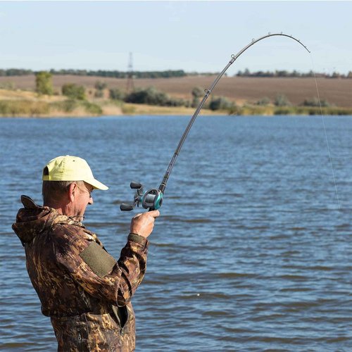 Tempo Resolute Baitcaster Rod, 2 Pieces Ultralight Sensitive Baitcasting Rod, 30 Ton Carbon Fiber Fishing Rod with Fuji Reel Seat, Stainless Steel Guides with SiC Inserts for Freshwater Ice Fishing