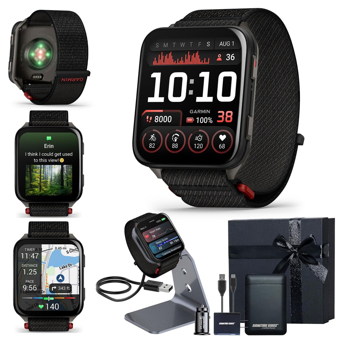 Garmin Venu X1 Thin & Lightweight Gps Smartwatch, Black | Amoled Display, Advanced Health And Fitness Features, Sleep Tracking,