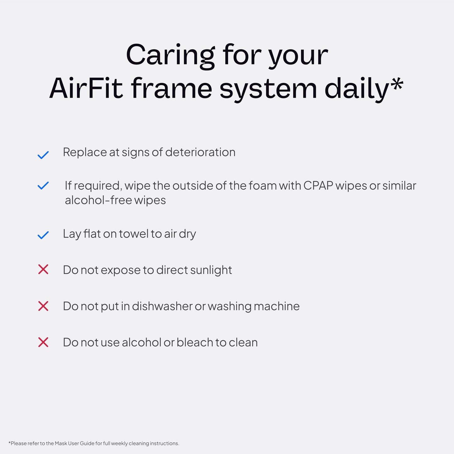 Resmed AirFit P10 Frame System - Replacement CPAP Frame System with Nasal Pillows Cushion - Headgear Not Included - Medium