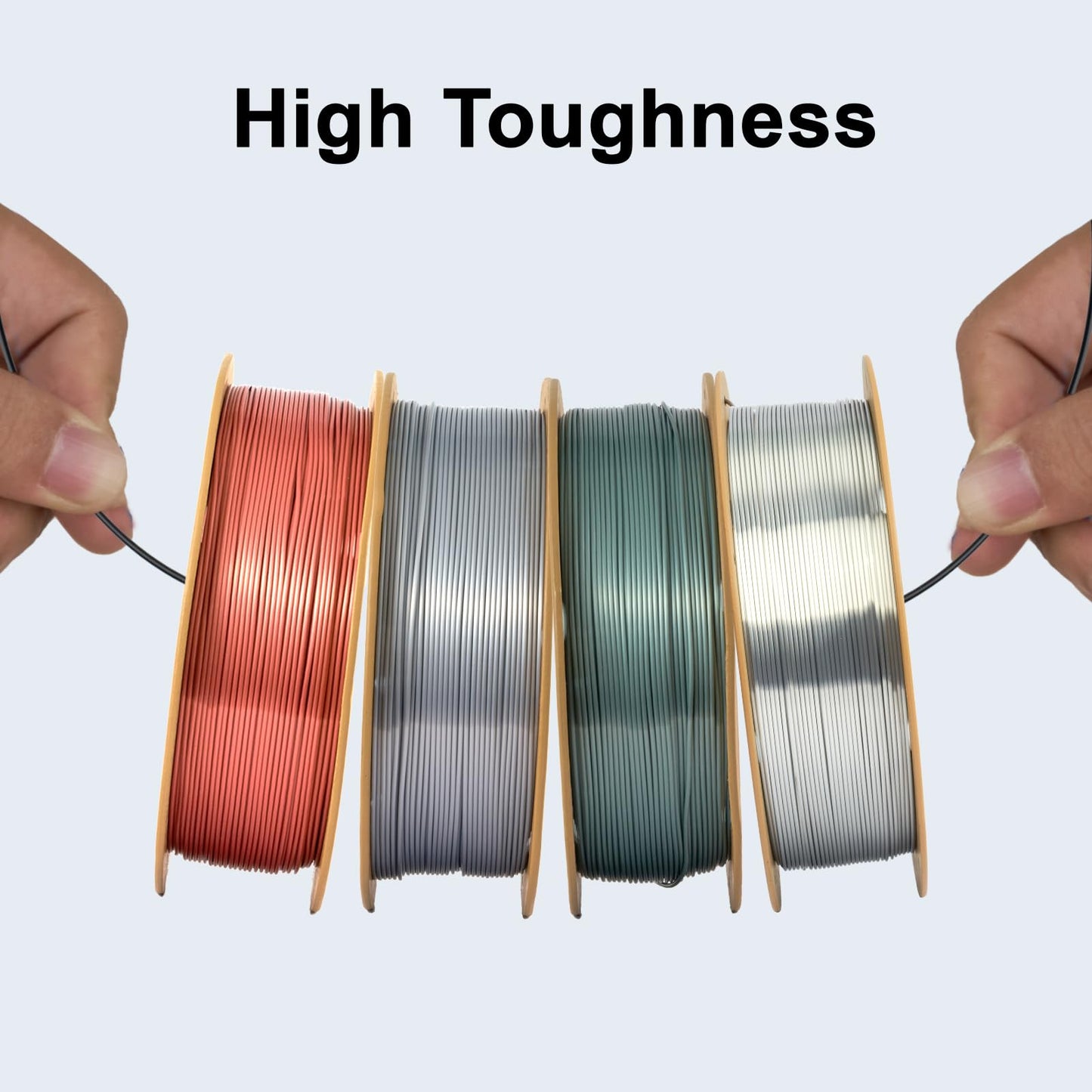 ERYONE Silk PLA Filament for 3D Printer, 1.75mm +/- 0.03mm, 1kg (2.1LBS)/Spool, Silk Silver
