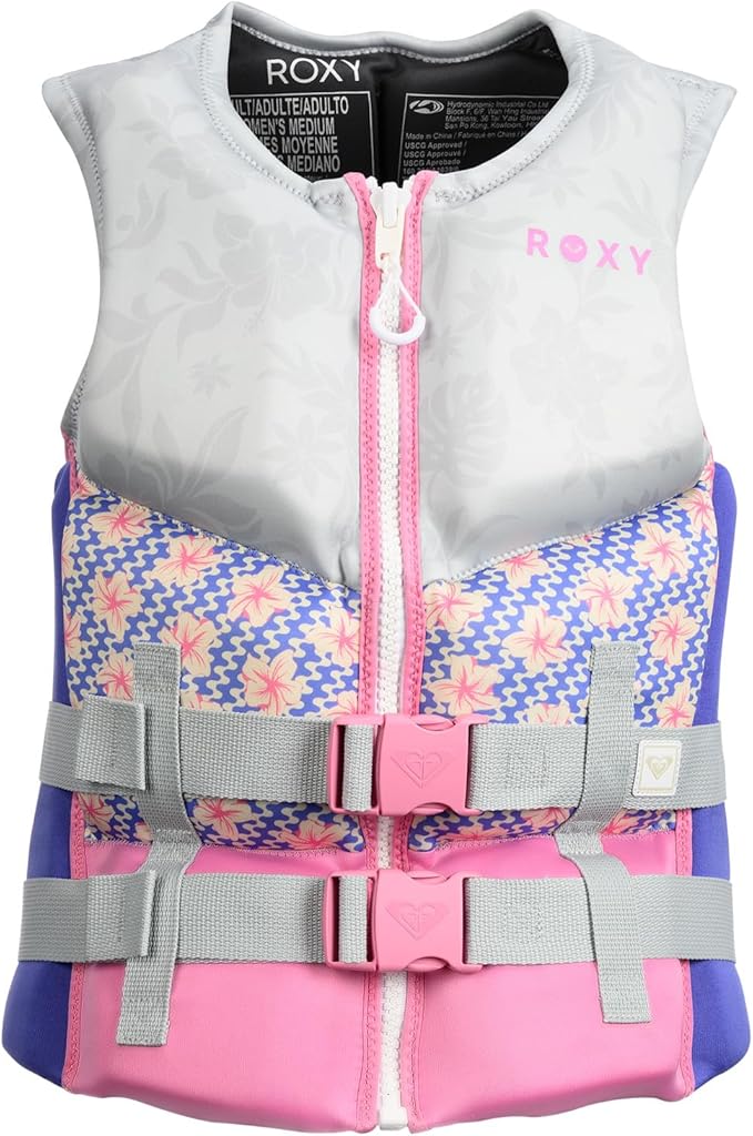QUIKSILVER Men's Life Vest&Roxy Women's Life Vest, USCG and Transport Canada Approved PFD, Evoprene CGA Personal Flotation...
