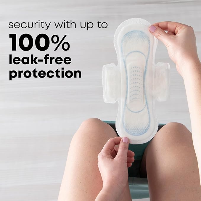 U by Kotex Pads with Wings, Clean & Secure, Ultra Thin, Heavy Absorbency, 44 Count (Packaging May Vary)