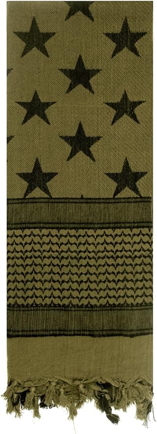 Rothco Stars and Stripes US Flag Shemagh Tactical Desert Keffiyeh Scarf