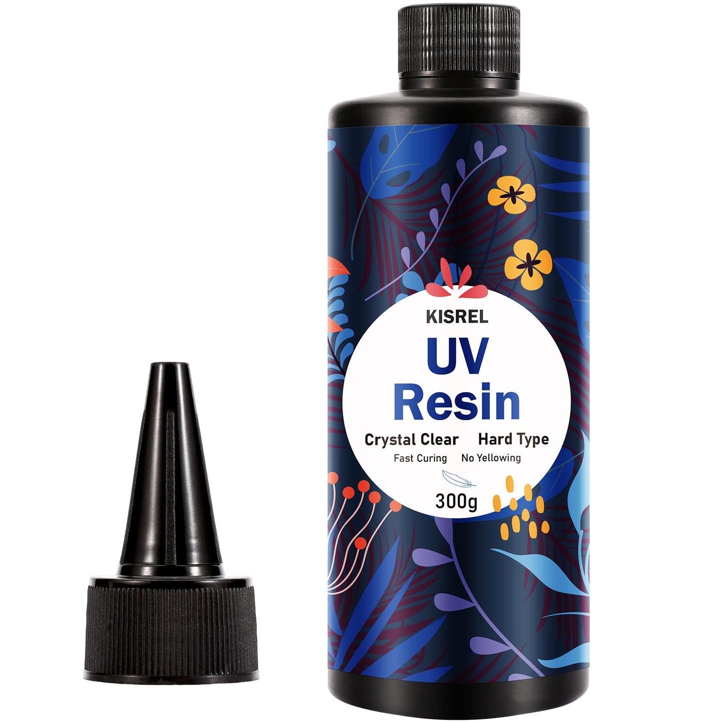 KISREL UV Resin 1000g - Upgraded Hard Type Crystal Clear Ultraviolet Curing UV Epoxy Resin for Craft Jewelry Making
