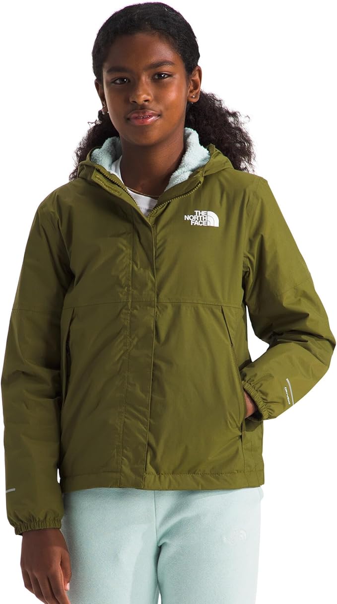 THE NORTH FACE Girls Warm Antora Rain Jacket | Waterproof, Breathable, Heatseeker Insulation, Hood, Zip Pockets