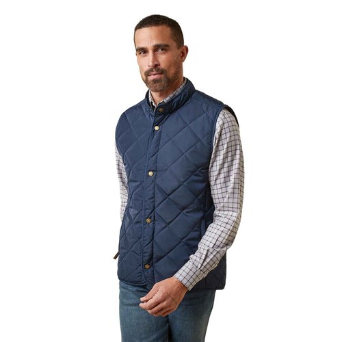 ARIAT Men's Woodside Vest - Navy, Medium