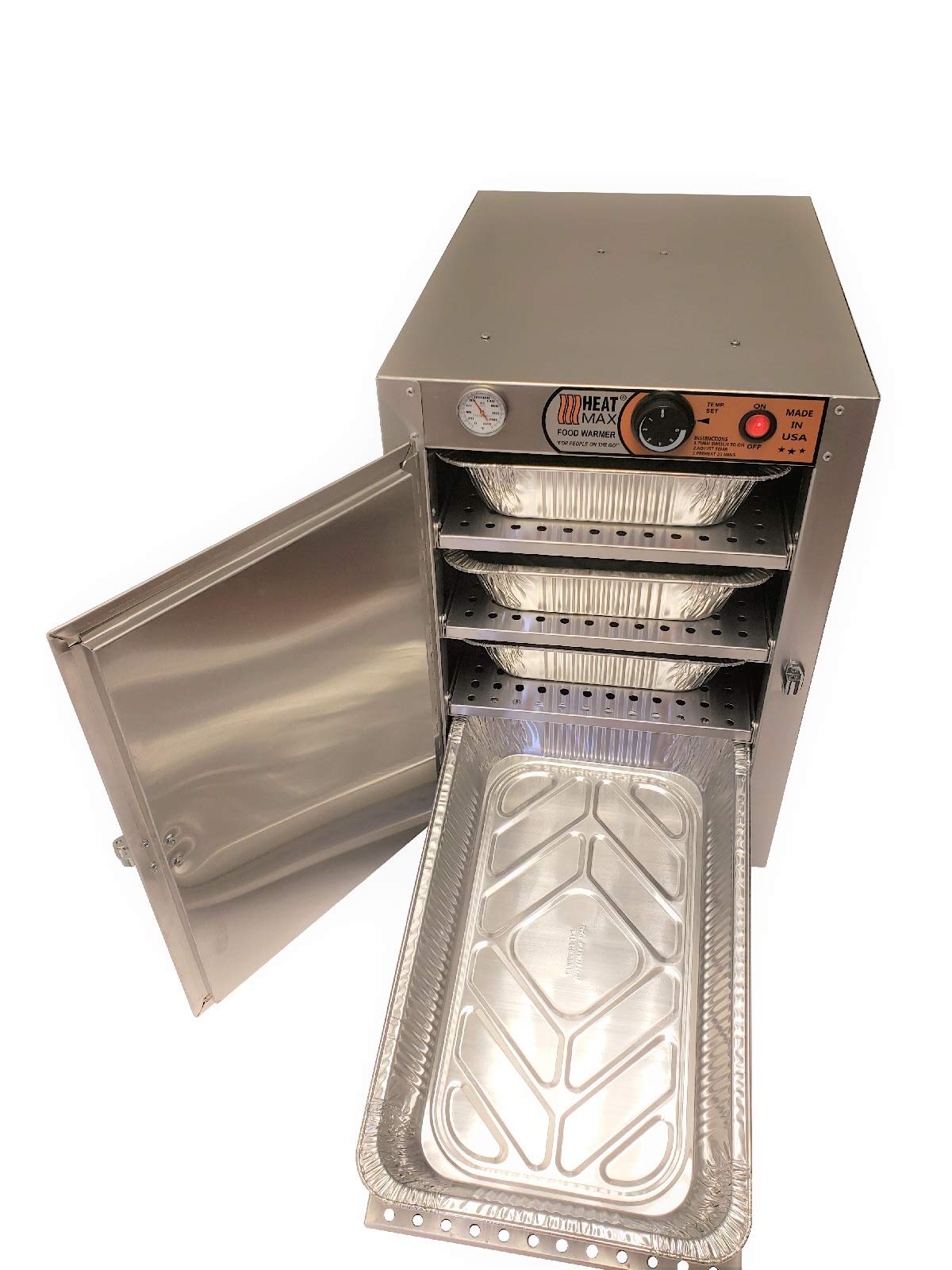 HeatMax 162224 Electric Party Catering Full Size 3.25" Tall Pans Hot Box Food Warmer, The Original and The Best, NSF/UL Certified Great for Schools and Churches - Made in USA with Service, Support