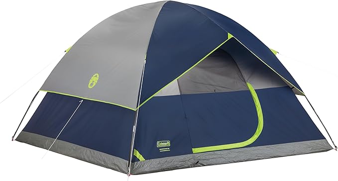 Coleman Sundome Camping Tent with Rainfly, 2/3/4/6 Person Tent Sets Up in 10 Mins, Weatherproof Shelter for Camping, Festi...