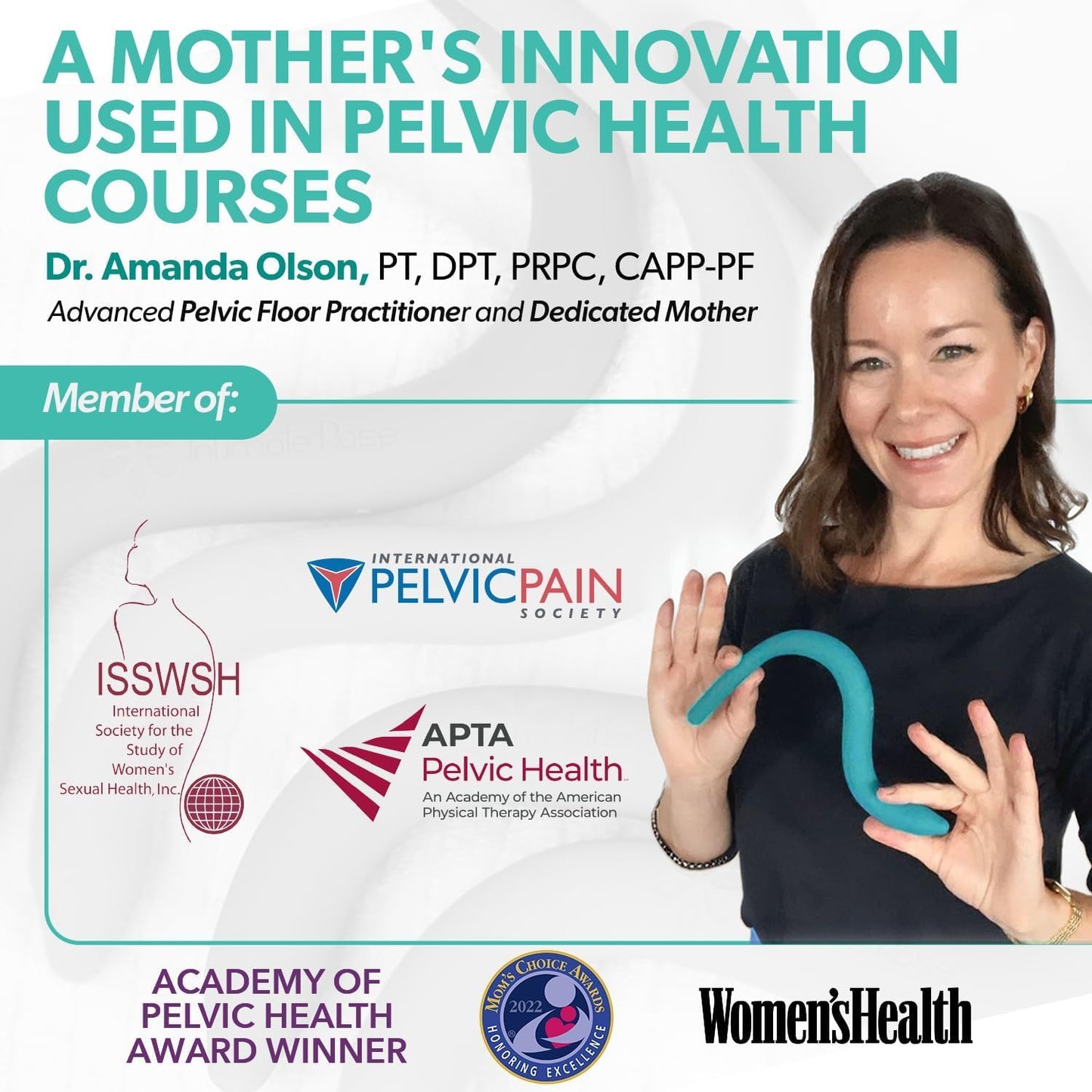 Perineal Massage Tool with 10 Vibration Modes: Designed for Labor and Delivery Essentials - Used During Pregnancy, Labor Prep, Third Trimester, and Postpartum - A Maternity Must Have by Intimate Rose