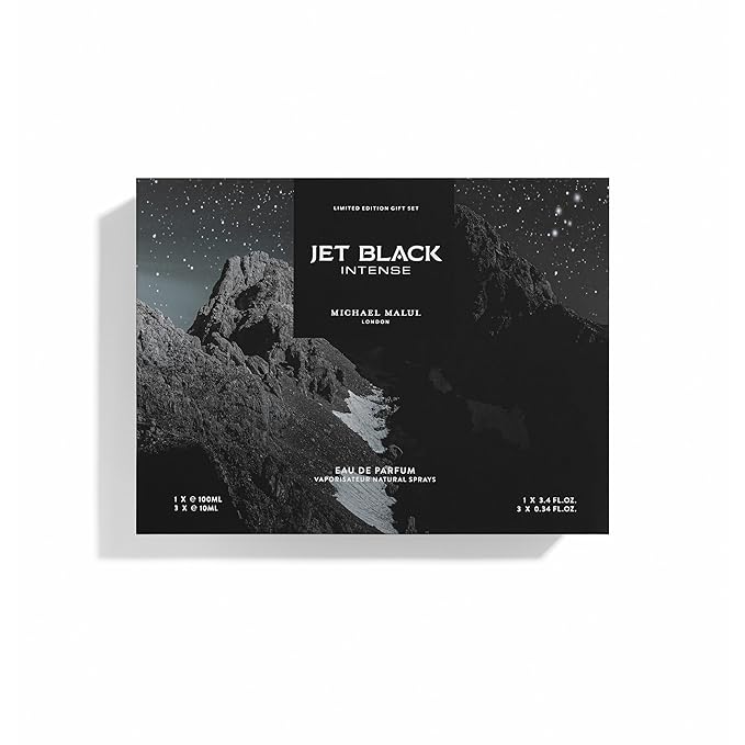 Michael Malul Jet Black Intense Eau de Parfum Gift Set - 100ml | 10ml