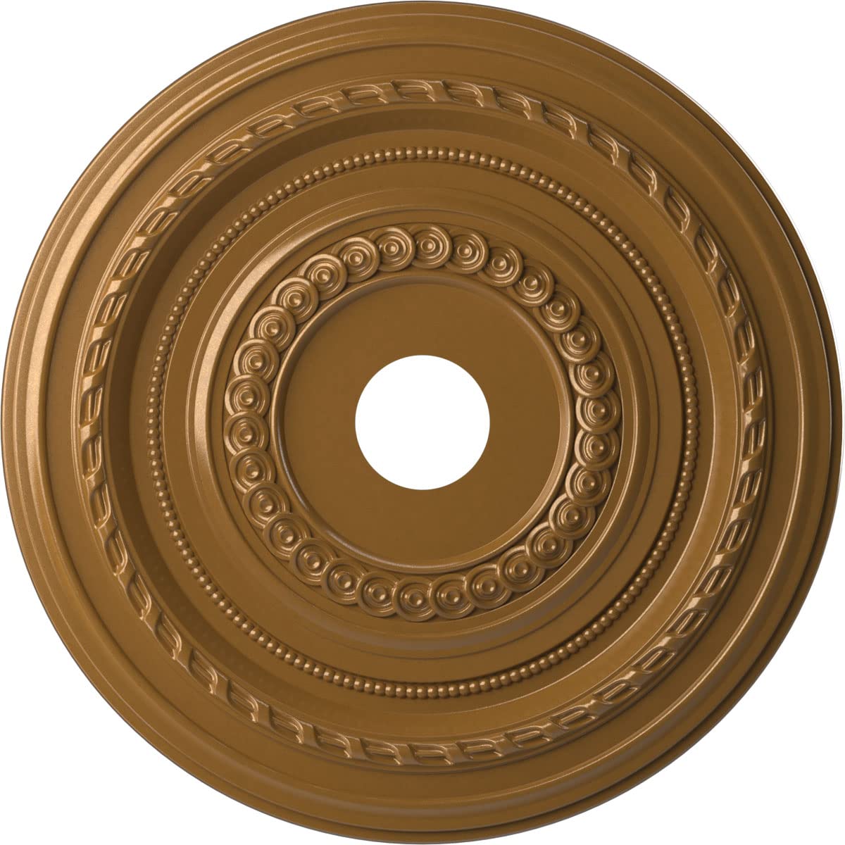 Ekena Millwork Cmp22Codvg Cole Thermoformed Pvc Ceiling Medallion (Fits Canopies Up To 6), 22Od X 3 1/2Id X 1P, Universal Aged M