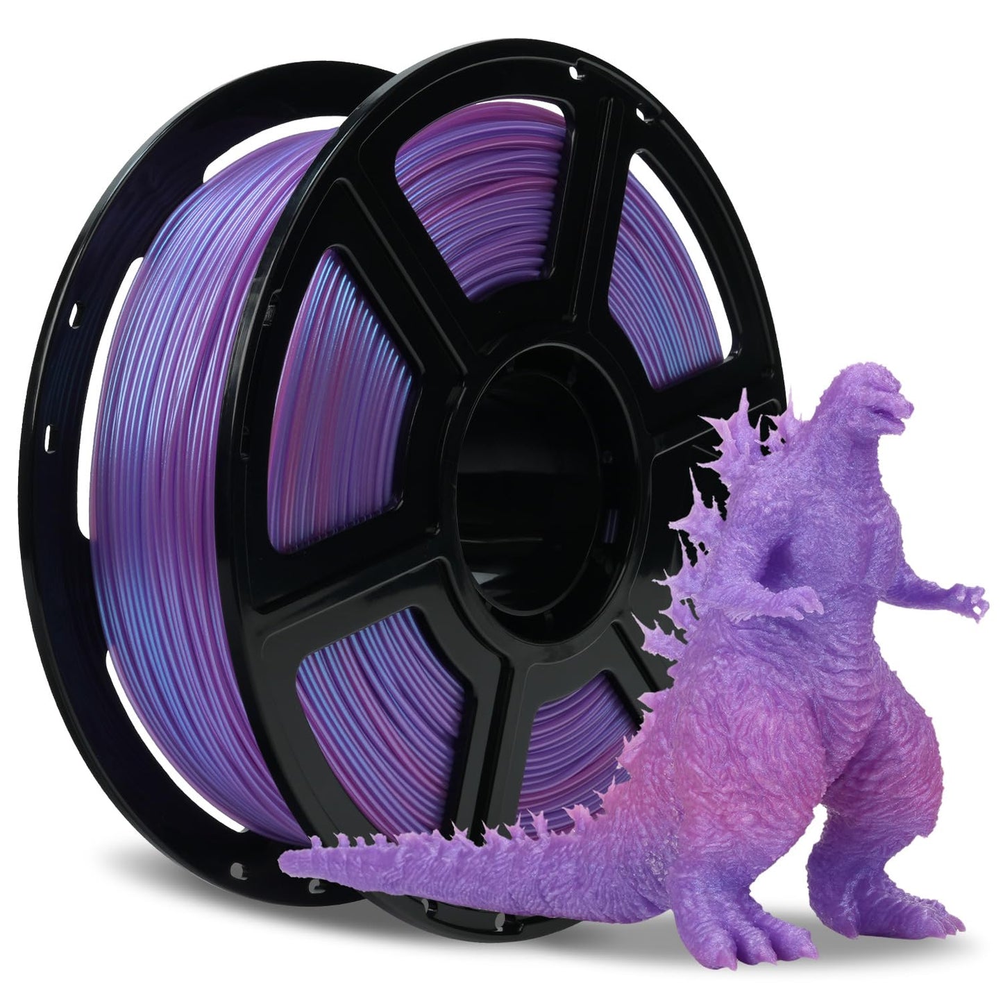 FLASHFORGE Chameleon Gradient Rapid PLA Filament Blue & Pink, High Flow Speedy Filament 1.75mm Max 500mm/s Fast Printing, Displa