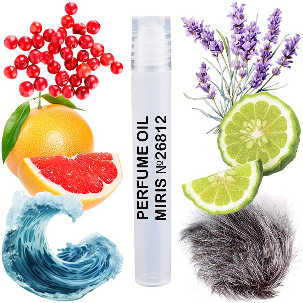 MIRIS No. 26812, Inspired by Legend Spirit, Long-Lasting Perfume Oil for Men Roll-On, Rollerball 0.34 Fl Oz / 10 ml