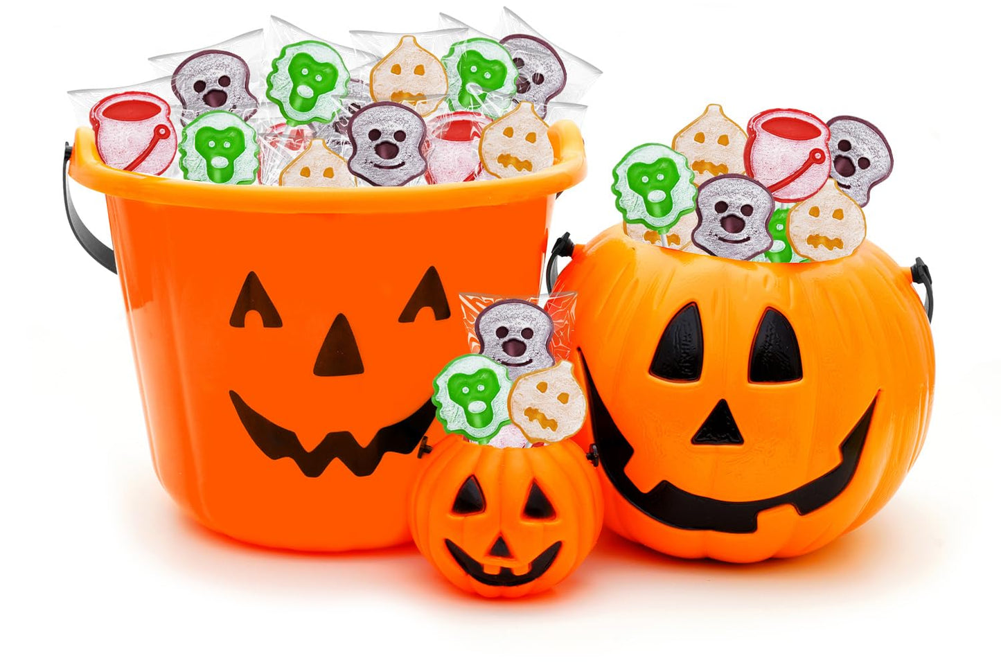 Fruidles Halloween Ghost Tattoo Lollipop Suckers Candy, Great for Goody Party Bag Fillers, Individually Wrapped (Half-Pound)