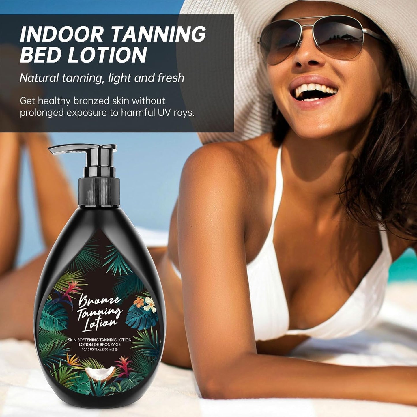 Tanning Bed Lotion, Tanning Lotion for Tanning Beds, Browning Lotion, Dark Tan Accelerator, Cruelty Free, Gluten Free, Mineral O
