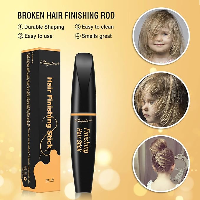 SUOFEIYA 6PCS Hair Finishing Stick Hair Wax Stick and Comb Refreshing and Not Greasy