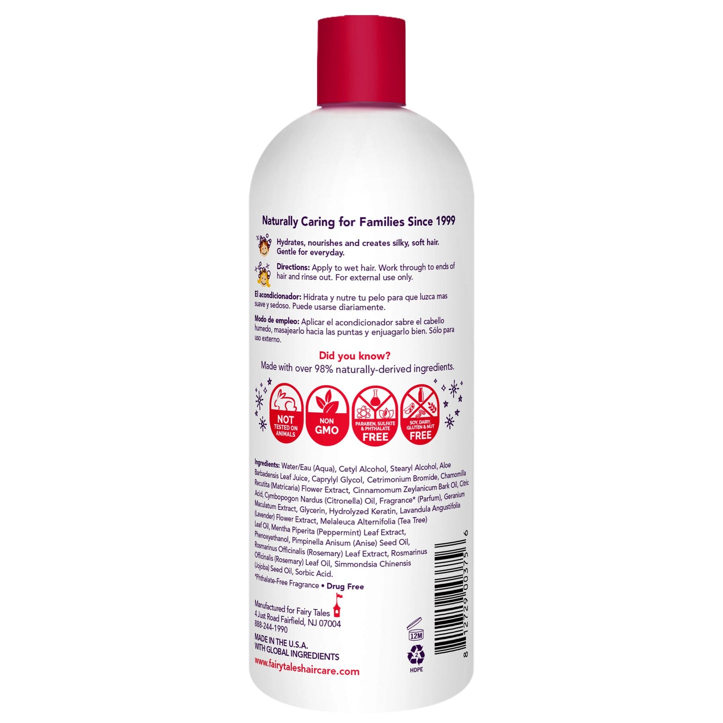 Fairy Tales Rosemary Repel Daily Kids Conditioner- Kids Like the Smell, Lice Do Not, 32 fl oz. (Pack of 1)