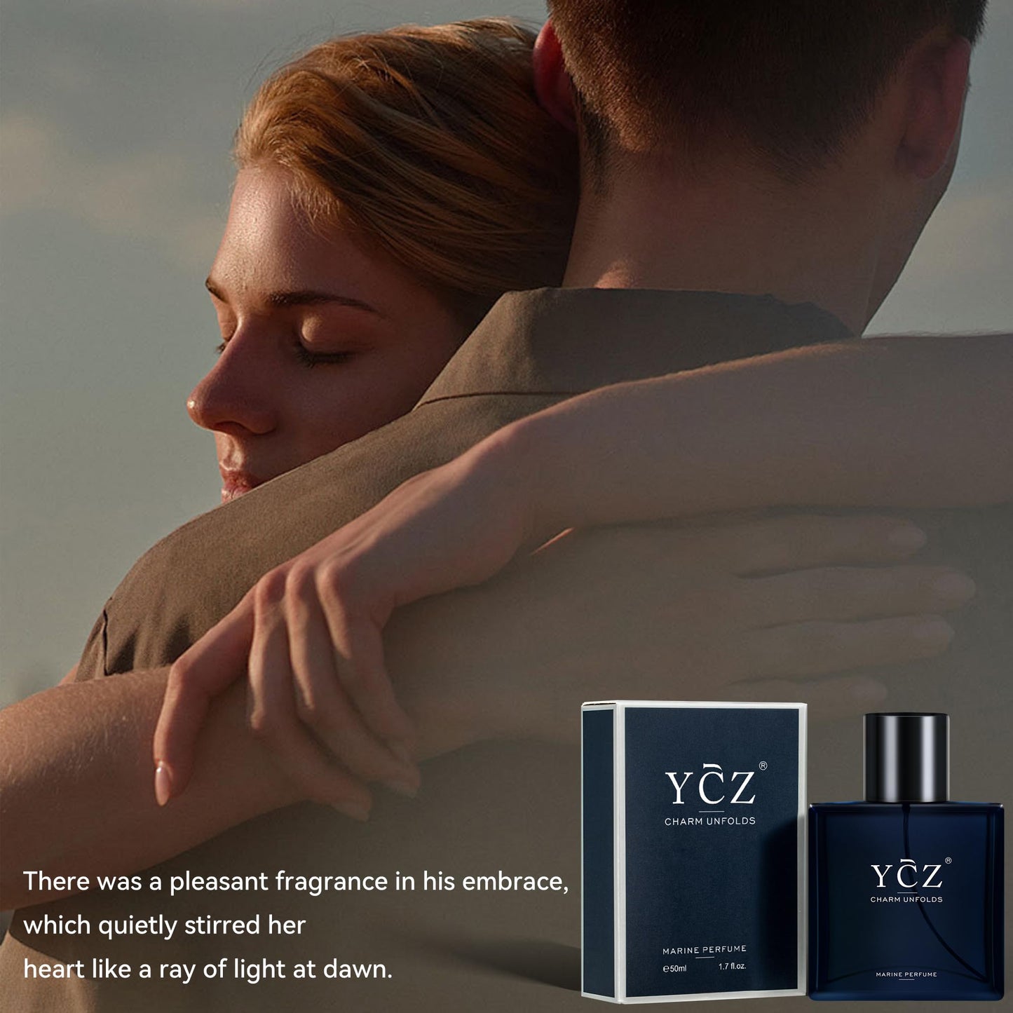 Ycz Midnight Marine Perfume for Men, 1.7 oz. Refreshing & Warm Masculine Scent for Daily Use Men's Casual Cologne Smell Fresh All Day A Gift for Any Occasion
