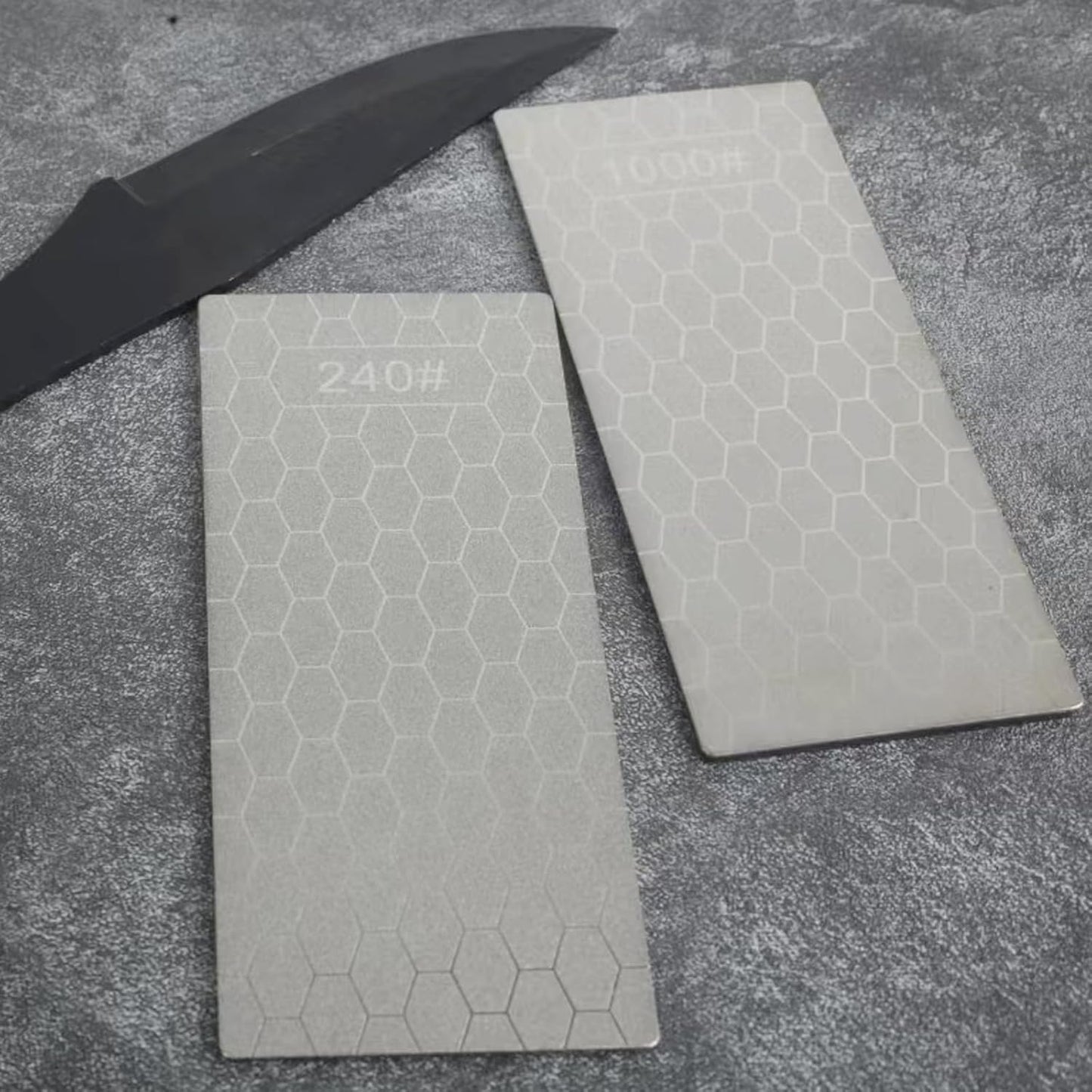 Diamond Sharpening Stone for 6 PCS Diamond Plate Honing Stone for Kitchen Sharpening Dull Knives Grindstone (SET-A)
