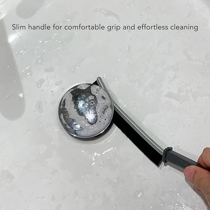 Crevice Cleaning Brush 10Pcs, Hard Bristle Long Handle Thin Brush for Tight Spaces, Narrow Corners, Window Tracks, Kitchen & Bathroom Cleaning Tools, Multifunctional Household Cleaning Kit