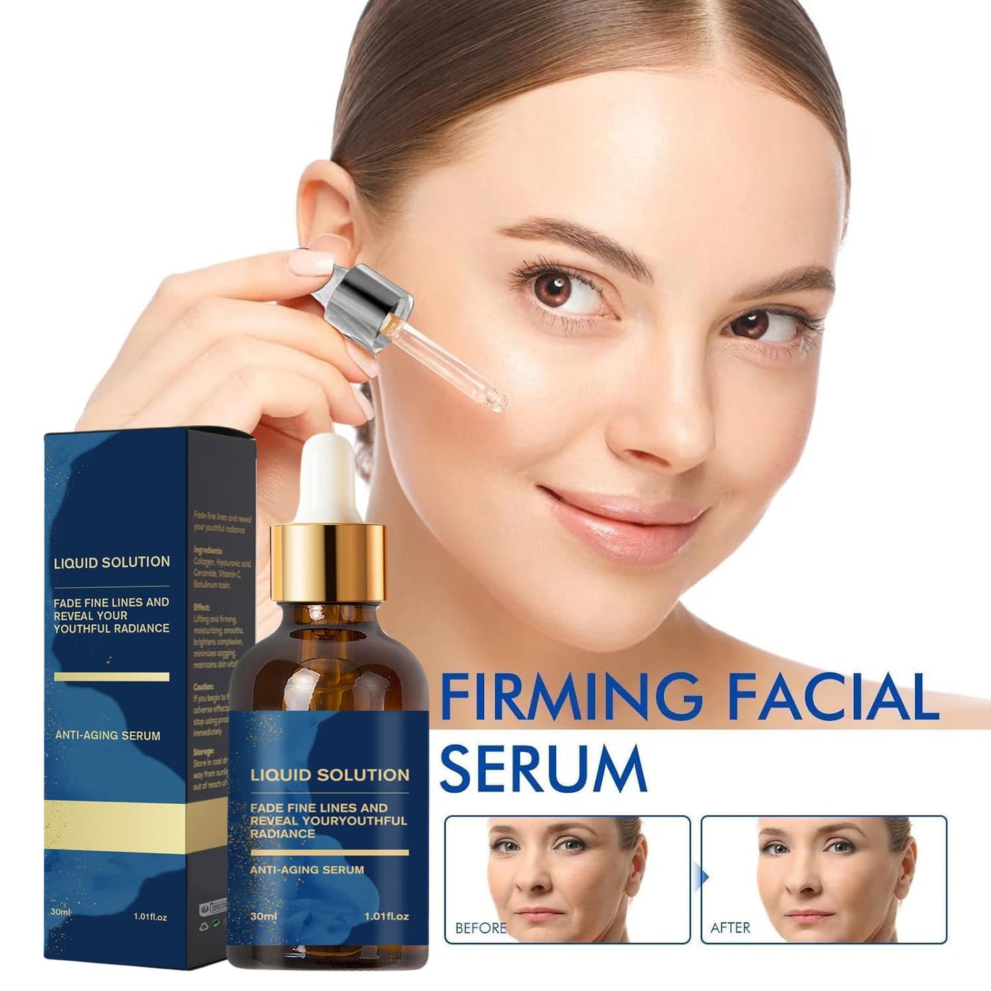 Olavita Face Serum, Olavita Serum, Vitamin C & E, Anti Aging Face Tightening, Boost Skin Collagen, Reduce Wrinkles & Plump Skin(