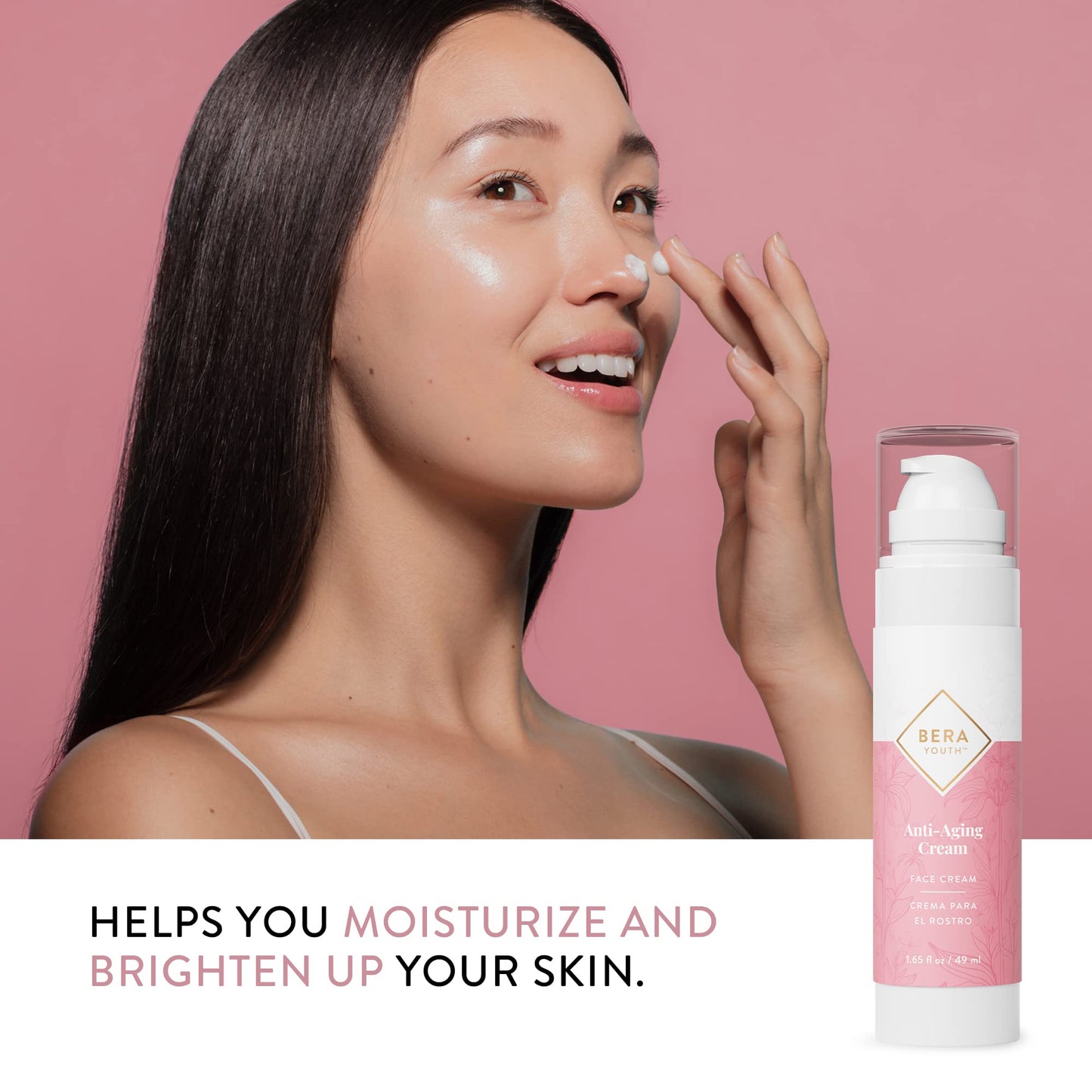 Berayouth Anti-Aging Cream, Facial Moisturizer, With Plant Stem Cells, Helps Reduce Wrinkles, 100% Natural Ingredients, Cruelty